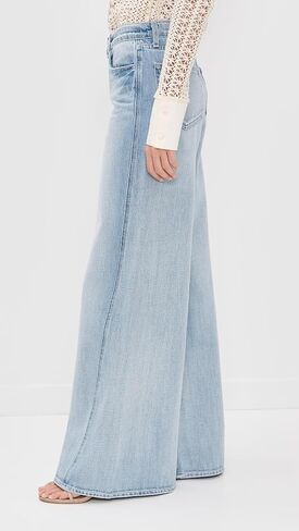 L'AGENCE Women's Beau T-Seam Wide Leg Jeans in Saudi Arabia
