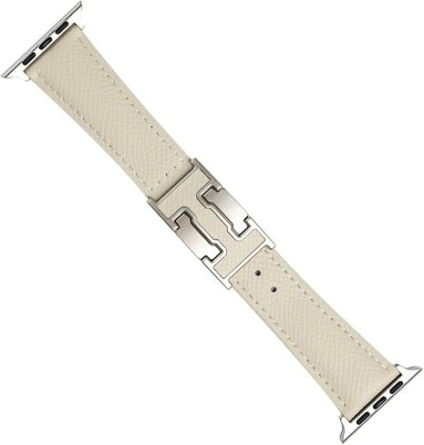 Designer Leather Band Compatible with Apple Watch 49mm46mm45mm44mm42mm41mm 40mm38mm for Women,Dressy Magnetic H Buckle watch bands for iWatch Ultra 2/1/SE/Series 10/9/8/7/6/5/4/3/2/1 in Kuwait