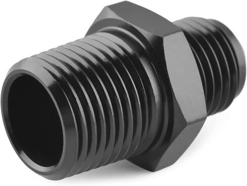 مستقيم 6an الذكور يضيء إلى 3/8 "محول أنبوب npt ملاءمة الألومنيوم in Saudi Arabia