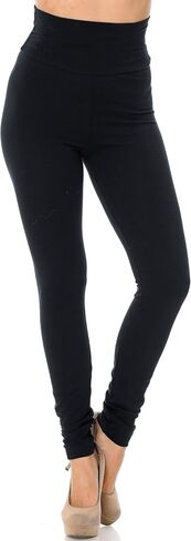 World of Meggings® المصنوع في الولايات المتحدة الأمريكية عالية الخصر الطول الكامل الطول اللبوجات القطن الأساسية in Kuwait