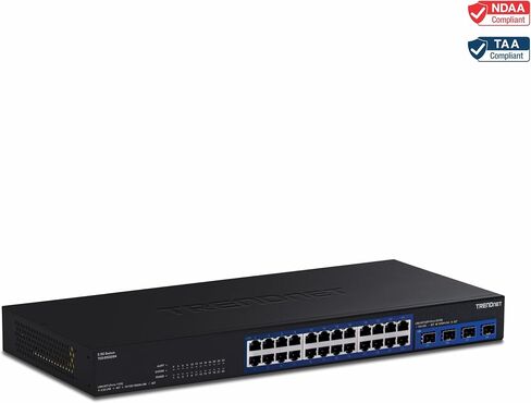 TRENDnet 16-Port Unmanaged 2.5G Desktop Network Ethernet Switch, TEG-S3160, 16 x 2.5Gb RJ-45 Ports, 80Gbps Switching Capacity, NDAA TAA Compliant, Lifetime Protection, Black in Saudi Arabia