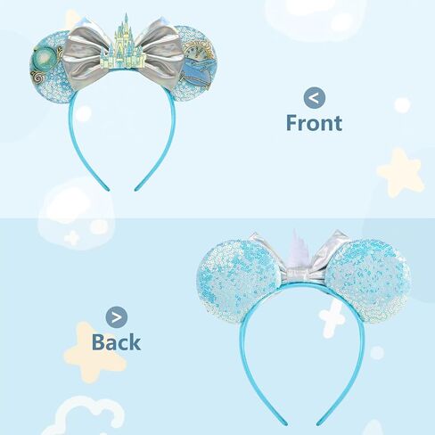Mouse Ear Headband, Birthday Ears for Women Girls kids Adult, Princess Costume for Party Trip Parks CospLay Essentials in Saudi Arabia