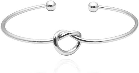 ONLYJUMP 14K Gold Plated Forever Love Knot Infinity Bracelets for Women Simple Delicate Open Adjustable Love Heart Cuff Bracelet Minimalist Knot Bangles Bracelet Fashion Jewellery Gift in Saudi Arabia