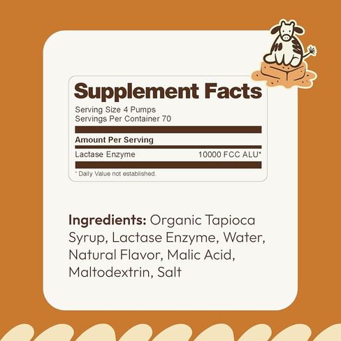 إنزيم اللاكتاز قطرات 2oz-نكهة لذيذة غير محفوظة-10000 وحدة FCC لتخفيف الألبان المتقنة-الجرعات القابلة للتخصيص لعدم التحول اللاكتوز-مضخة محمولة محمولة لوتس إلى القفل in Kuwait