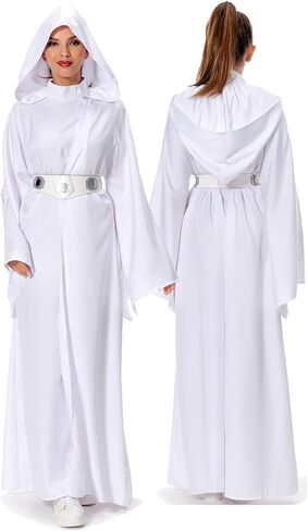 زي الأميرة Cosplay Costume White Dress Fricked Ret Retly Classic Deluxe Suit in Kuwait