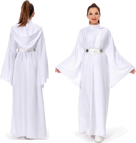 زي الأميرة Cosplay Costume White Dress Fricked Ret Retly Classic Deluxe Suit in Kuwait