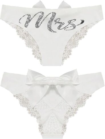 RhinestoneSash Bride Lingerie Wedding Set - Honeymoon Panties for Bride - Lingerie Shower Gift Ideas in Saudi Arabia