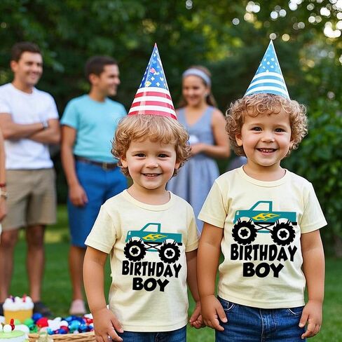 Birthday Boy T-Shirt Toddler Birthday Shirts Tees Little Kids Top Outfit Short Sleeve 2nd 3rd 4th 5th 6th 7th 8th in Kuwait