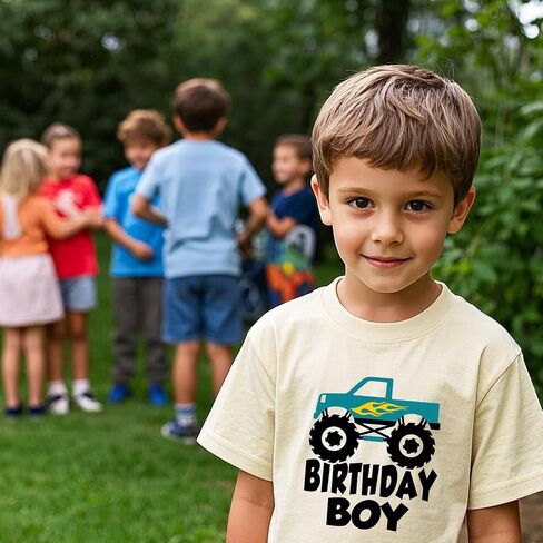 Birthday Boy T-Shirt Toddler Birthday Shirts Tees Little Kids Top Outfit Short Sleeve 2nd 3rd 4th 5th 6th 7th 8th in Kuwait