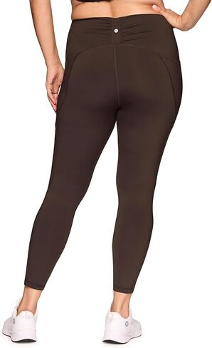 RBX Women's Plus Size Workout Legging, Full Length Legging for Women Ruched High Waist Squat Proof Yoga Tights with Pockets in Saudi Arabia