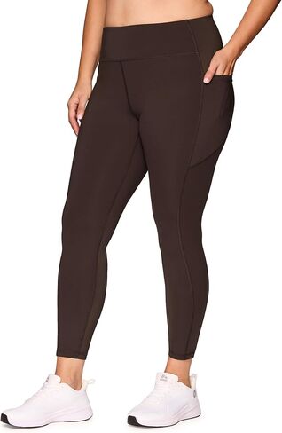 RBX Women's Plus Size Workout Legging, Full Length Legging for Women Ruched High Waist Squat Proof Yoga Tights with Pockets in Saudi Arabia