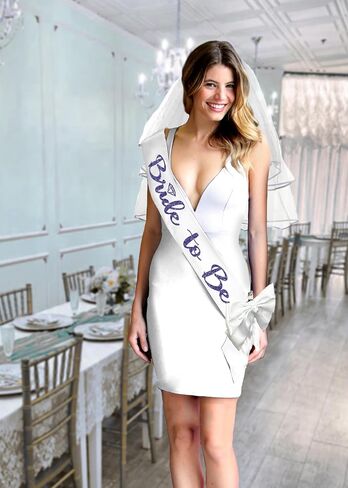 RhinestoneSash Something Blue for Bride - PREMIUM BRIDAL GRADE SATIN Navy Bridal Party Sash - Bachelorette Party Decorations in Saudi Arabia