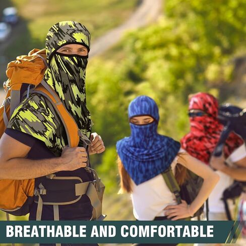 8 Pcs Balaclava Full Face Masks Summer Balaclava Long Face and Neck Cover Breathable Sun Protection for Men Women in Saudi Arabia