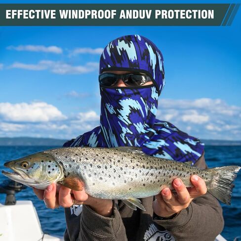 8 Pcs Balaclava Full Face Masks Summer Balaclava Long Face and Neck Cover Breathable Sun Protection for Men Women in Saudi Arabia