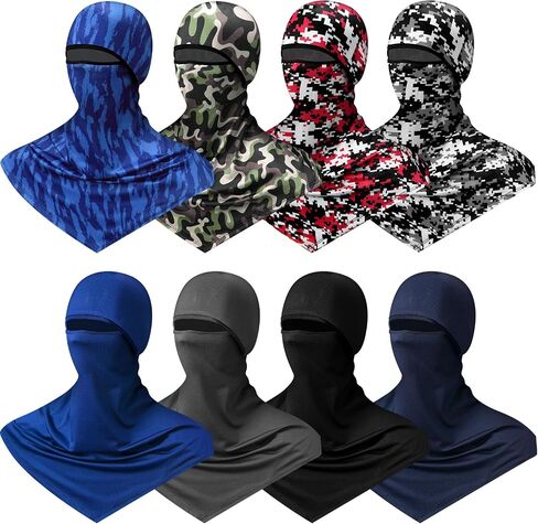 8 Pcs Balaclava Full Face Masks Summer Balaclava Long Face and Neck Cover Breathable Sun Protection for Men Women in Saudi Arabia