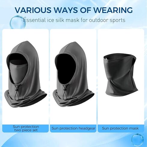 Balaclava Face Mask - UV Protection Breathable Cooling Full Face Mask, Face Cover for Fishing Running Outdoor in Kuwait