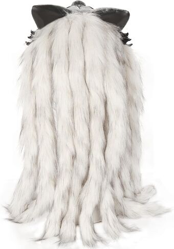 قناع L'Vow Voking Fur Wolf Cosplay Cosplay Accopary للنساء رجال Halloween Larp in Saudi Arabia