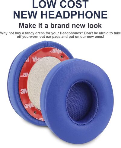 Solo 2 Cooling Gel Ear Pads Replacement Ear Cushions Compatible with Beats Solo 2 & Solo 3 Wireless On-Ear Headphones, Memory Foam Headset Earpads Ear Cups Repair Part in Saudi Arabia
