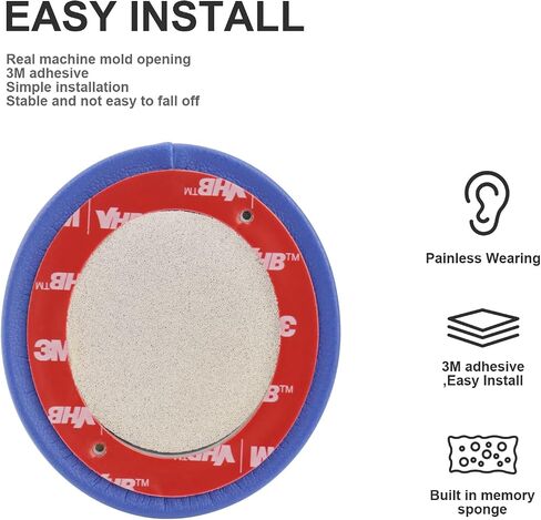Solo 2 Cooling Gel Ear Pads Replacement Ear Cushions Compatible with Beats Solo 2 & Solo 3 Wireless On-Ear Headphones, Memory Foam Headset Earpads Ear Cups Repair Part in Saudi Arabia
