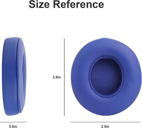 Solo 2 Cooling Gel Ear Pads Replacement Ear Cushions Compatible with Beats Solo 2 & Solo 3 Wireless On-Ear Headphones, Memory Foam Headset Earpads Ear Cups Repair Part in Saudi Arabia