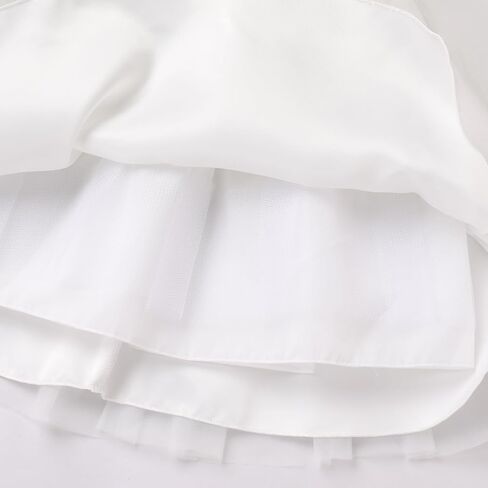 IDOPIP Toddler Baby Embroidery Flower Girl Dress for Kids Wedding Pageant Party Prom Gown Communion Birthday Tulle Dresses in Saudi Arabia