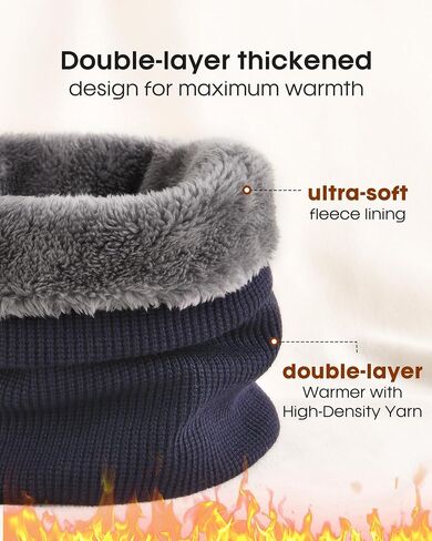 FURTALK 3 Pack Winter Scarf for Men Neck Gaiter Women Face Cover Neck Warmer Cold Weather Thick Warm Scarves in Saudi Arabia