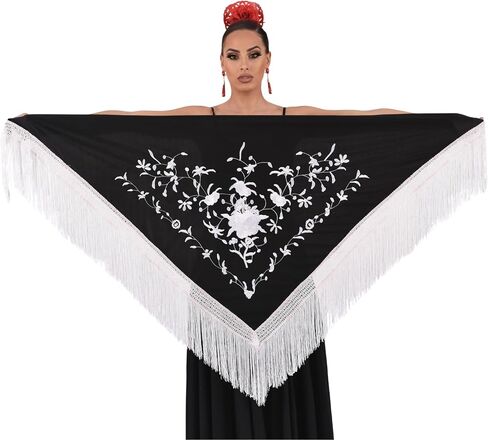 مانيلا شال للرقص فلامنكو. حجم متوسط ​​63 × 31 بوصة in Kuwait