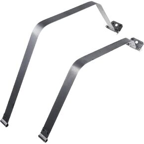A-Premium Set of 2PCS Fuel Tank Straps Compatible with Toyota Tundra, 2000 2001 2002 2003 2004, 3.4L 4.7L 4WD (4 Wheel Drive) Only, Pickup, Gary Color, Replace for 7760134040, 7760334040, 7760334060