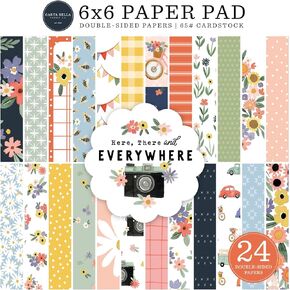 Carta Bella, Everywhere Double-Sided Paper Pad 6"X6" 24/Pkg