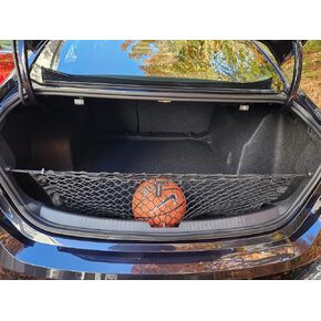 Envelope Style Automotive Elastic Trunk Mesh Cargo Net for Chevrolet Malibu 2019-2024 - Premium Trunk Organizer and Storage - Luggage Net for Sedan - Best Car Organizer for Chevrolet Malibu