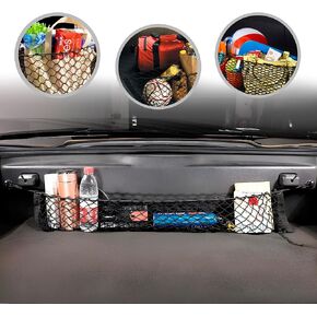 Envelope Style Automotive Trunk Mesh Cargo Net for Chevrolet Corvette C7 2014-2019 - Car Accessories - Premium Trunk Organizer and Storage - Vehicle Carrier Organizer for Chevy Corvette C 7