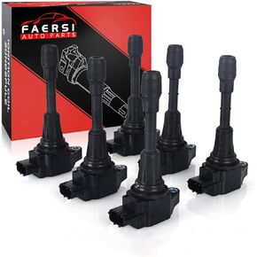 UF550 Pack of 6 Ignition Coils Pack Compatible with Nissan Altima Maxima Murano Quest Infiniti EX35 FX35 V6 3.5L Replace OE ‎C1670, 610-50137, 22448JA11C, UF-550