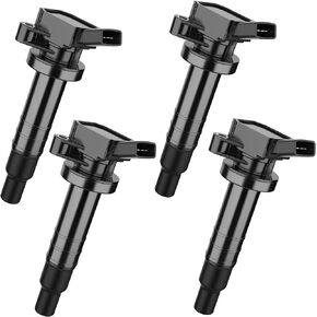 DWVO Ignition Coil Pack Compatible with 2000-2008 Toyota Celica Corolla Matrix MR2 Spyder - 2000-2002 Chevrolet Chevy Prizm - 2003-2008 Pontiac Vibe 1.8L L4 - Set of 4