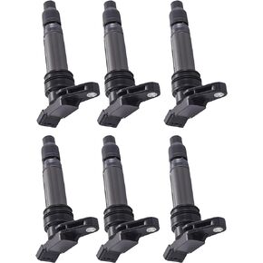 ENA Set of 6 Ignition Coil Pack Compatible with Volvo Land Rover LR2 S60 S80 V70 XC60 XC70 L6 3.0L 3.2L Turbo Replacement for 306842450 LR002954 UF594 C1677 5C1734