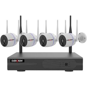 [2 Way Audio, Long Range, 10 Channel NVR] Wireless Security Dual Mode Camera System with 1TB Hard Drive, 8Pcs 1296p IP Security Surveillance Cameras Home Outdoor Alexa (8CH-A-2MP-168)