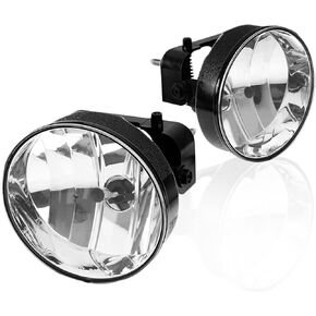 AUTOSAVER88 Fog Lights Compatible with 2002 2003 2004 2005 2006 2007 2008 2009 GMC Envoy / 02 03 04 05 06 GMC Envoy XL/XUV 04 05 Foglight Replacement (OE Style Clear Lens w/ 880 12V 27W Bulbs)