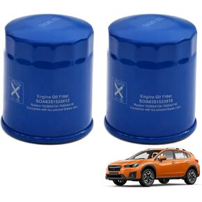 SOA6351520815 Oil Filter Replacement for Subaru Outback, Legacy, Impreza, Forester, XV Crosstrek, Ascent. Replace 15208AA160, 15208AA15A Pack of 2