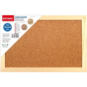 10" x 6" Wooden Frame Bulletin Corkboard, Small Pinewood Cork Board Classic Mini Beige Bulletin Pin Board with Installation Kit & Push Pins for of Home, Office, School Supplies in Kuwait