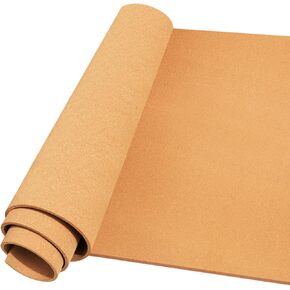 Cork Board Roll 48" x 24", 1/4" Thick Non-Adhesive Decorative Large Corkboard Bulletin Board Sheet for Walls/Office, ZHIDIAN 2' x 4' Premium Frameless Natural Cork Board for DIY Projects