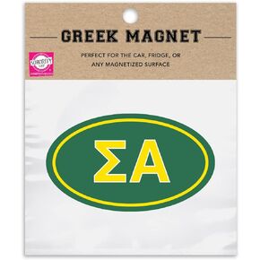 Sigma Alpha Car Magnet — Set of 2 - Removable No Residue All Weather Magnets, SA Sorority Gifts, Sigma Alpha Gifts for Women, by Sorority Shop