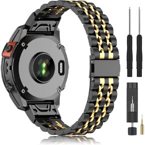 20mm Metal Watch Bands for Garmin Fenix 7S Pro/7S,Stainless Steel Quickfit Strap for Fenix 6S Pro/6S/5S Plus/5S/Descent Mk2S/Instinct 2S/Approach S70 42mm