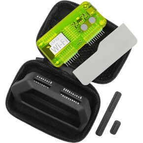 5 in 1 Protective Case for Flipper Zero & for The Wi-Fi Dev Board V1 ESP32-S2, Accessories Compatible with Flipper Zero WiFi Dev Board with GPIO Dust Plug - Black and Green Set