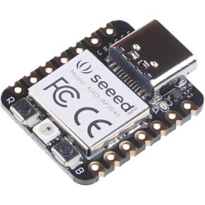 Seeed Studio XIAO RP2040 Microcontroller with Dual-Core ARM Cortex M0+ Processor, Supports Arduino, MicroPython and CircuitPython with Rich Interfaces, 3pcs.