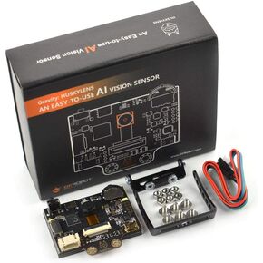 DFROBOT HUSKYLENS Smart Vision Sensor with Silicone Case for LattePanda, Raspberry Pi or Micro:bit | AI Camera Support Object/Line Tracking, Face/Object/Color/Tag Recognition