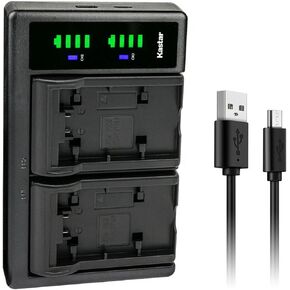 Kastar VW-VBK360 LTD2 USB Battery Charger Replacement for Panasonic VW-VBK360, VW-VBK180, VW-VBL090, VW-VBL180, SDR-T50K, SDR-T50P, SDR-T50PC, SDR-T55, SDR-T55P, SDR-T55PC, SDR-T55K