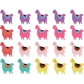 EXCEART 20pcs Llama Alpaca Thumb Tack Wooden Push Pins Decorative Cute Pushpins for Photos Wall Maps Bulletin Board or Cork Boards in Kuwait
