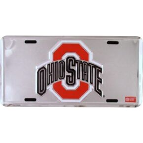 Ohio State Buckeyes Super Stock Metal License Plate 6 x 12