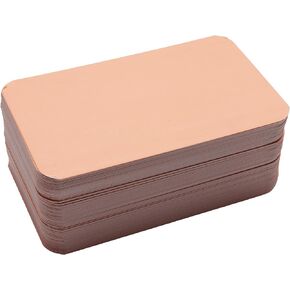 100 Pcs Mini Cards Blank Small Round Corner Cardboard Flash Word Message Notes Business Index Tags Cards for Gift Language Learning Art Craft Supplies (Green)