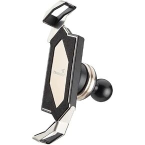 Clampod HAWK1-PH05 Phone Mounts Holder, Motorcycle and Various Vehicles Handlebar Clamp Base, Adjustable, Stable, Double Socket Arm, Multi-Angle Vision Ideal for All iPhone, and Any Cell Phone