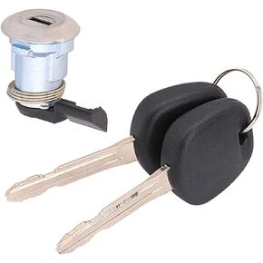 Tacoma Fuel Door Lock Cylinder with 2 Keys Compatible with 1995-2004 Toyota Tacoma 2000-2003 Toyota Tundra Fuel Filler Lid Lock Cylinder 69058-26030 69058-35140 69058-29016